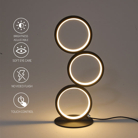 Tri-Circular Table Lamp