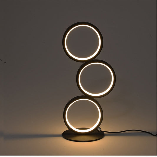 Tri-Circular Table Lamp