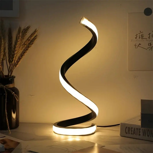 Spiraling Table Lamp